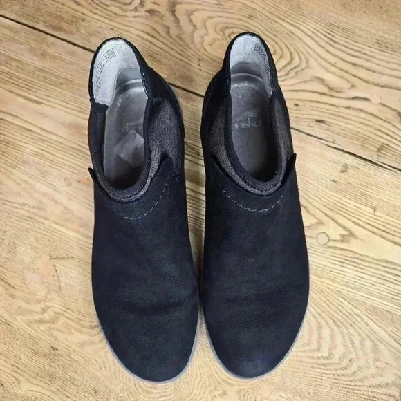 Dansko Women's Lizette Waterproof Nubuck Boots Black Size EU 37 US 6.5-7 - Picture 5 of 10